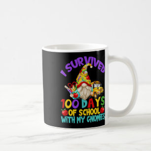 I Survived 100 Days Of School For Fun School Bus D Coffee Mug