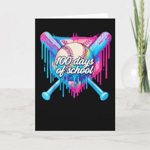 I Survived 100 Days of School Ice Cream Drip Card