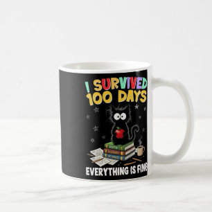 I Survived 100 Days Of School Teacher And Kids Coffee Mug