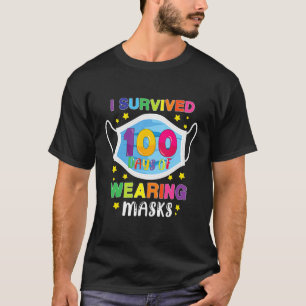 I Survived 100 Days Quarantine 100 Days Of School T-Shirt