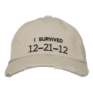 I SURVIVED 12-21-12 EMBROIDERED HAT