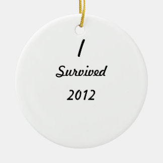 I survived 2012! ceramic tree decoration