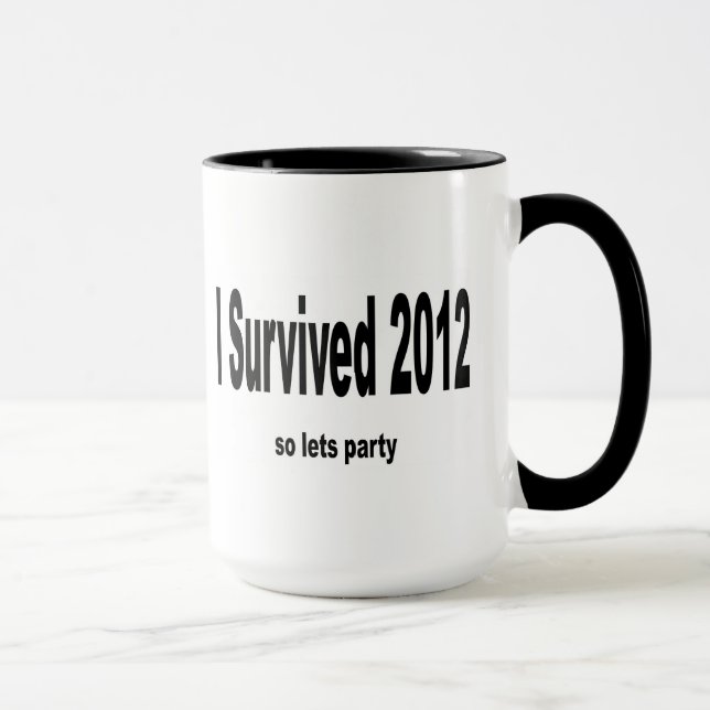 "I Survived 2012" Mug. Mug (Right)