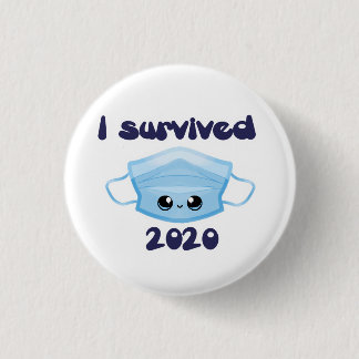 I Survived 2020 Mask Button