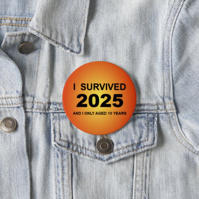 I Survived 2025  7.5 Cm Round Badge (In Situ)