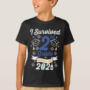 I Survived 2nd Grade Class Of 2021 Second Grade T-Shirt