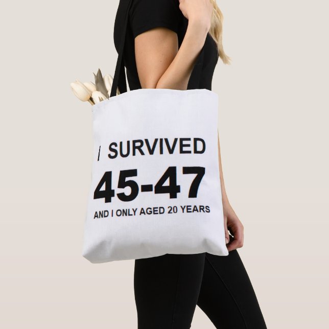 I Survived 45-47 Tote Bag (Close Up)