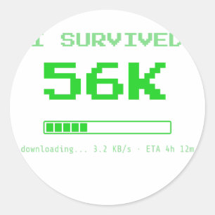 I Survived 56K Sticker