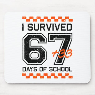 I Survived 67 + 33 Days Of School 100th Day Math S Mouse Pad