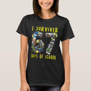 I Survived 67 + 33 Days Of School 100th Day Math T T-Shirt