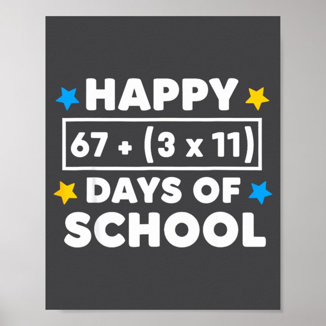 I Survived 67 33 Days School Poster (Front)