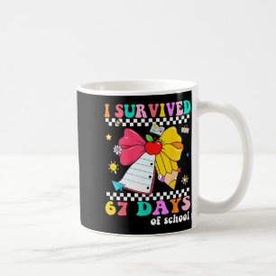 I Survived 67 Day Of School Notebook Teachers And  Coffee Mug