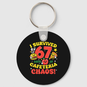 I Survived 67 Days Of Cafeteria Chaos 67 Meme Lunc Key Ring