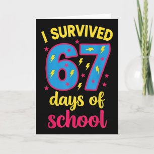 I Survived 67 Days Of School 100 Days Brainrot Six Card