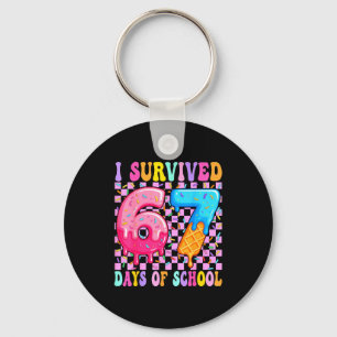 I Survived 67 Days Of School 100 Days Of School Te Key Ring
