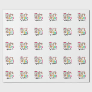 I Survived 67 Days of School 100 Days Of School Wrapping Paper