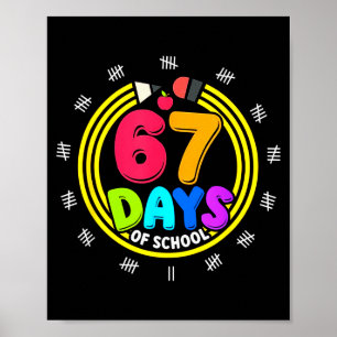 I Survived 67 Days Of School 6 7 Meme Z Gen Poster