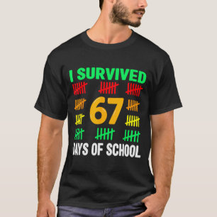 I Survived 67 Days Of School 6 7 Shirt Kids 67 Boy