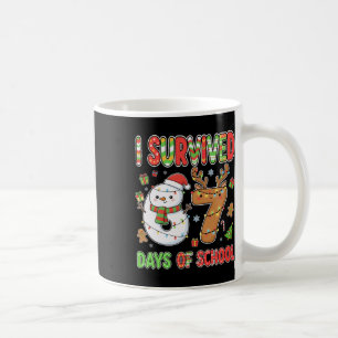 I Survived 67 Days Of School Christmas Meme Funny  Coffee Mug