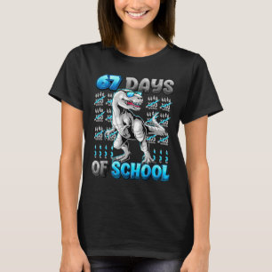 I Survived 67 Days Of School Funny 67 Meme Dinosau T-Shirt