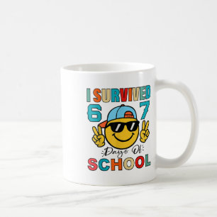 I Survived 67 Days Of School Funny 67 Meme Student Coffee Mug