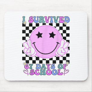 I Survived 67 Days Of School Funny 67 Meme Student Mouse Pad