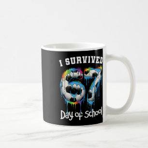 I Survived 67 Days Of School Funny 67 Meme Teacher Coffee Mug