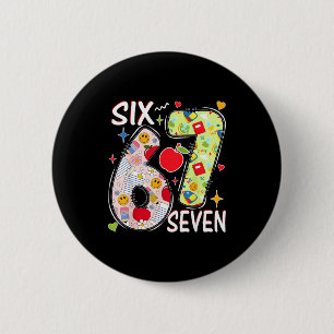 I Survived 67 Days Of School Funny 67 Teachers Stu 6 Cm Round Badge