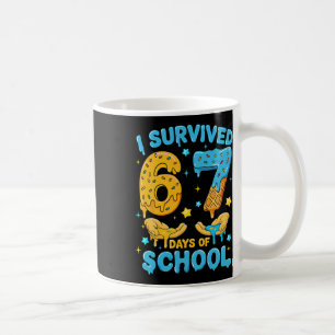 I Survived 67 Days Of School Funny Meme Boy Girl T Coffee Mug