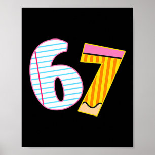 I Survived 67 Days Of School Funny Meme Teacher 2  Poster