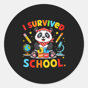 I Survived 67 Days Of School Funny Meme Teacher St Classic Round Sticker