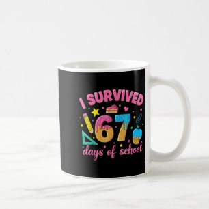 I Survived 67 Days Of School Funny Meme Teacher St Coffee Mug