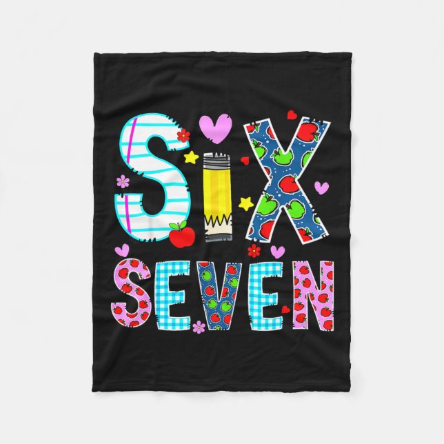 I Survived 67 Days Of School Funny Meme Teacher St Fleece Blanket (Front)