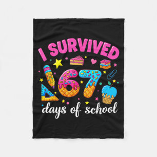 I Survived 67 Days Of School Funny Meme Teacher St Fleece Blanket