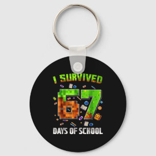 I Survived 67 Days Of School Funny Meme Teacher St Key Ring