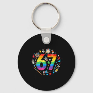 I Survived 67 Days Of School Funny Meme Teacher St Key Ring