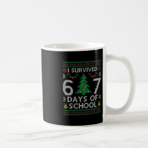 I Survived 67 Days Of School Funny Six Seven Meme  Coffee Mug