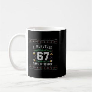 I Survived 67 Days Of School Funny Six Seven Meme Coffee Mug