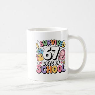 I Survived 67 Days Of School Funny Six Seven Meme Coffee Mug