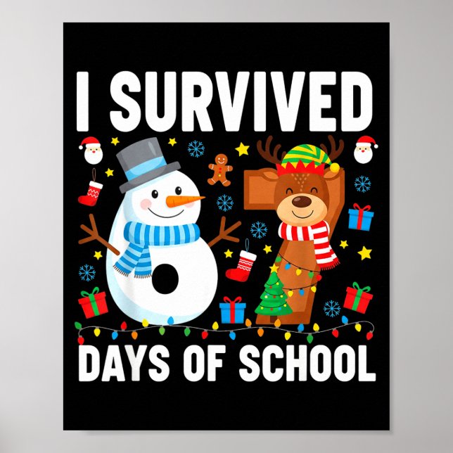 I Survived 67 Days Of School Funny Six Seven Meme  Poster (Front)
