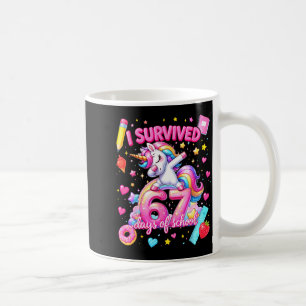 I Survived 67 Days Of School Funny Six Seven Teach Coffee Mug