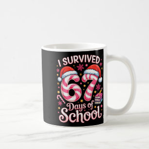 I Survived 67 Days Of School - Funny Teachers Stud Coffee Mug