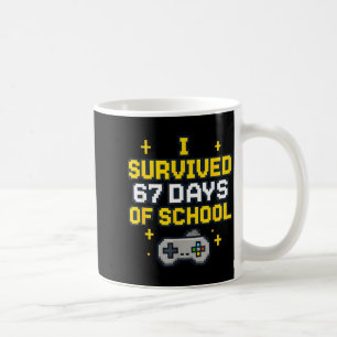 I Survived 67 Days Of School Retro Gaming Controll Coffee Mug