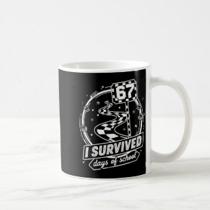 I Survived 67 Days Of School Shirt Funny Six Seven Coffee Mug