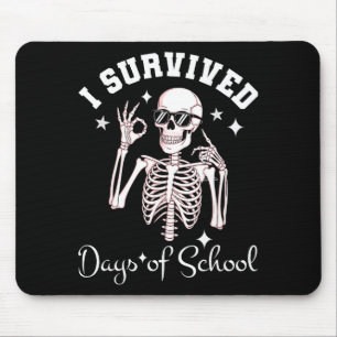 I Survived 67 Days Of School Skeleton Student Teac Mouse Pad