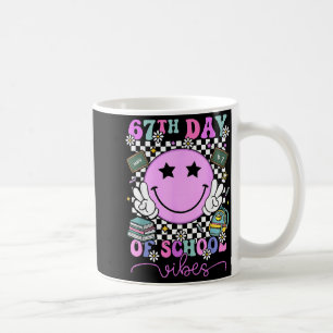 I Survived 67 Days Of School Smile Face Six Seven Coffee Mug