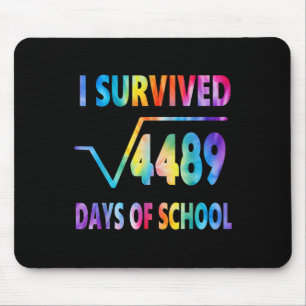 I Survived 67 Days Of School Square Root 4489 Math Mouse Pad