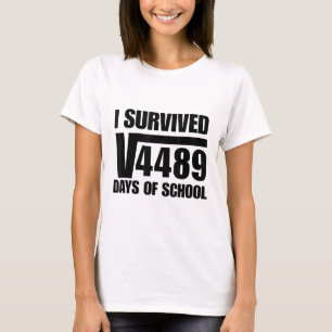 I Survived 67 Days Of School Square Root 4489 Math T-Shirt