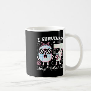 I Survived 67 Days Of School Teacher Student Leopa Coffee Mug
