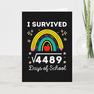 I Survived 67 Days Of School Teachers Square Soot Card